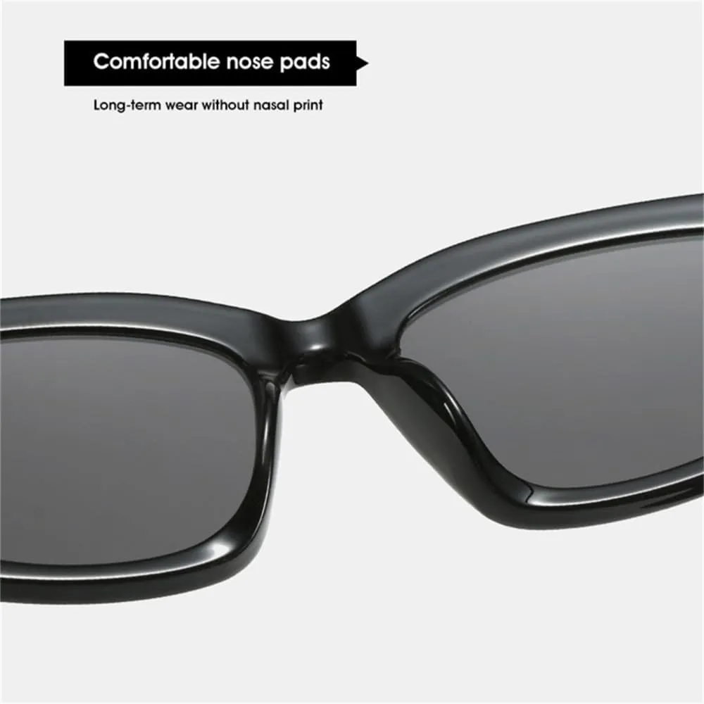 Women's Oval Sunglasses Cat Eye Sunglasses Women Vintage Punk Shades Eyewear
