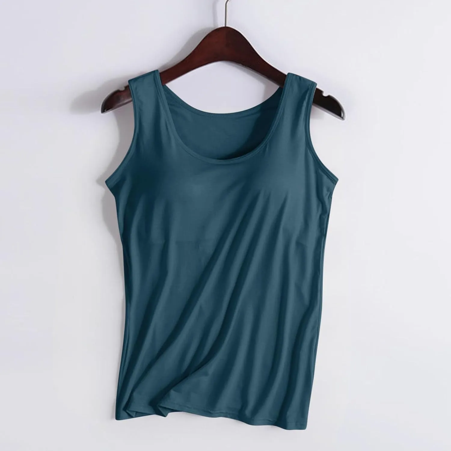 Workout Tank Tops for Women with Built in Bras Padded Shirts Summer Yoga Tees Loose Fit Running Athletic Blouse Going Out Top