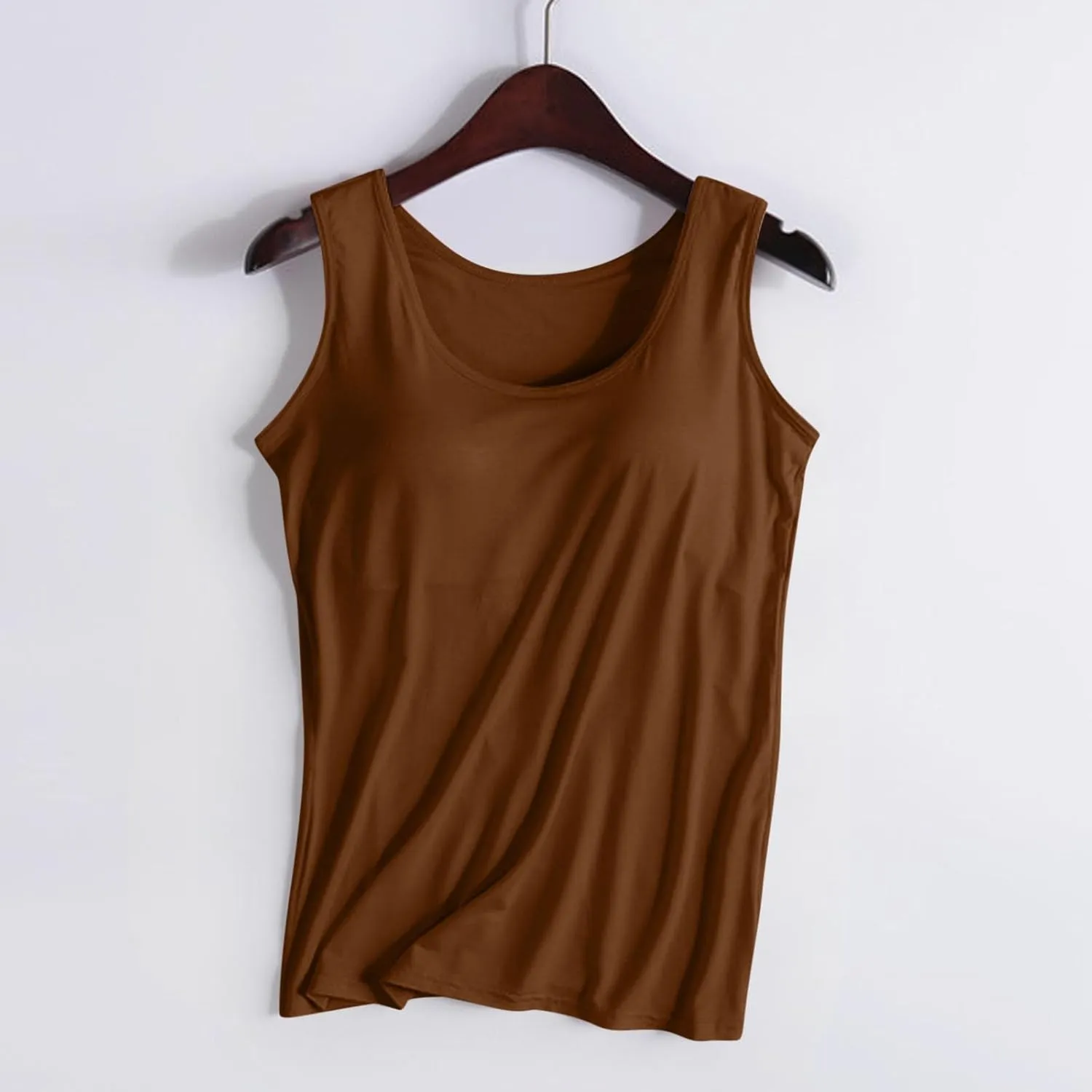 Workout Tank Tops for Women with Built in Bras Padded Shirts Summer Yoga Tees Loose Fit Running Athletic Blouse Going Out Top