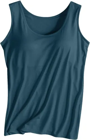 Workout Tank Tops for Women with Built in Bras Padded Shirts Summer Yoga Tees Loose Fit Running Athletic Blouse Going Out Top