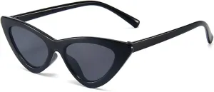 WZWLKJ Little Girls Cat Eye Sunglasses Retro Vintage Narrow Sunglasses for Kids for Outdoor Beach Holiday