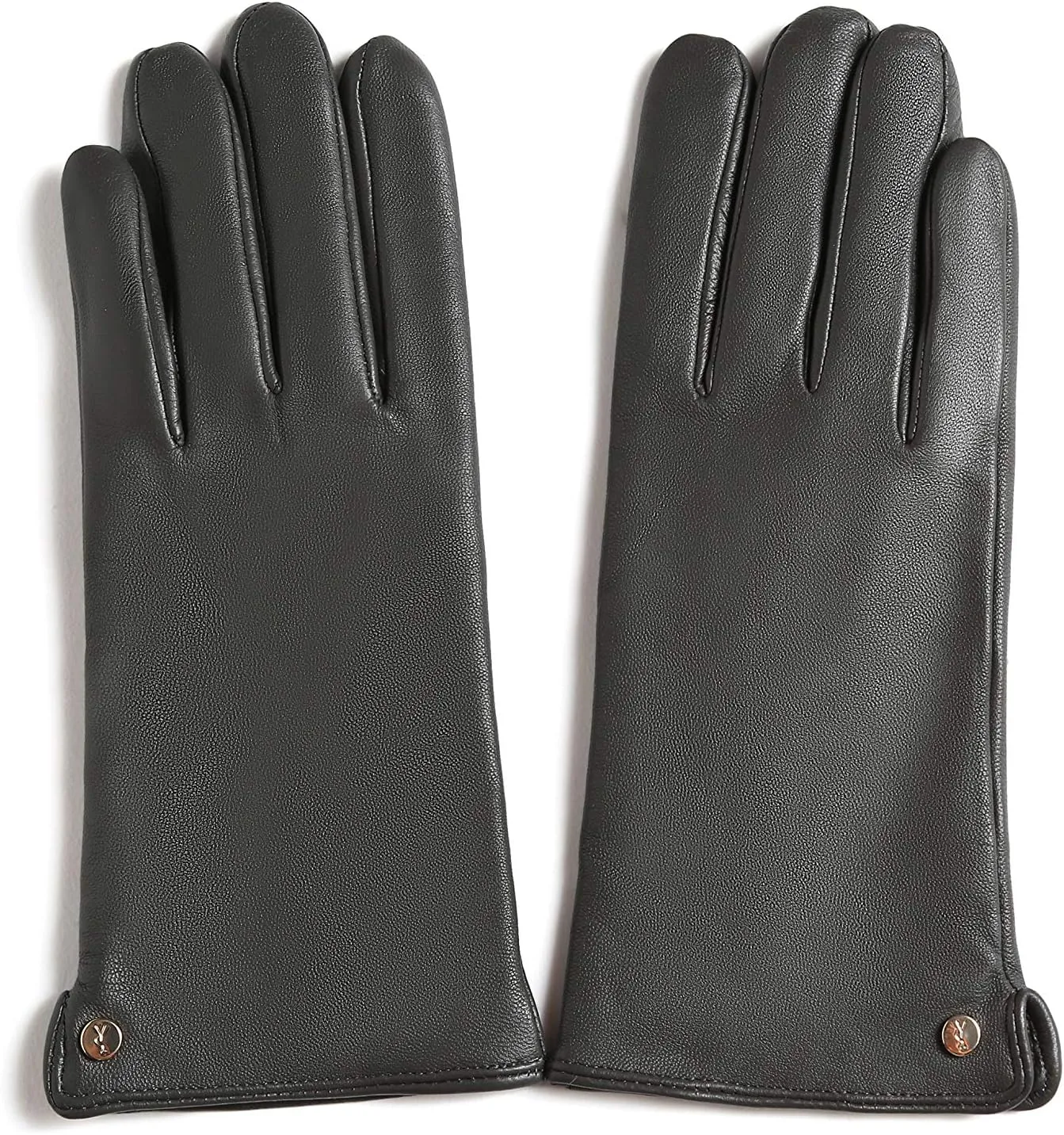 YISEVEN Women's Winter Dress Leather Gloves Touchscreen Wool Lined Flat Design