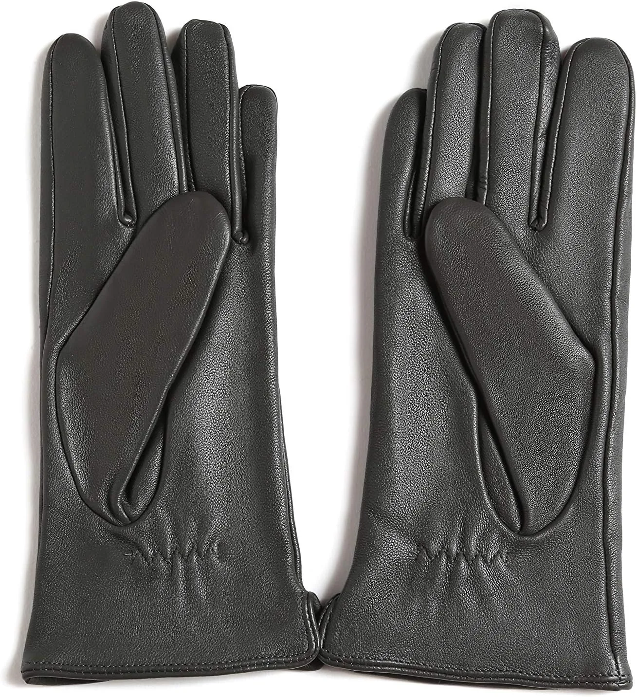 YISEVEN Women's Winter Dress Leather Gloves Touchscreen Wool Lined Flat Design