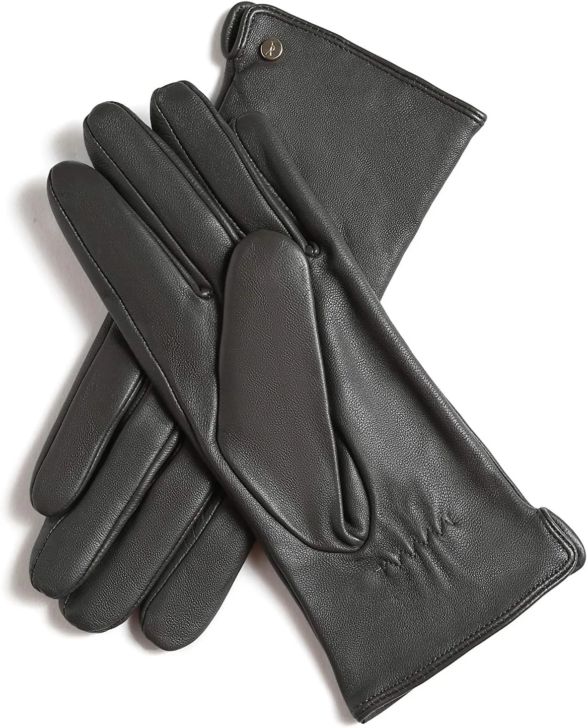 YISEVEN Women's Winter Dress Leather Gloves Touchscreen Wool Lined Flat Design