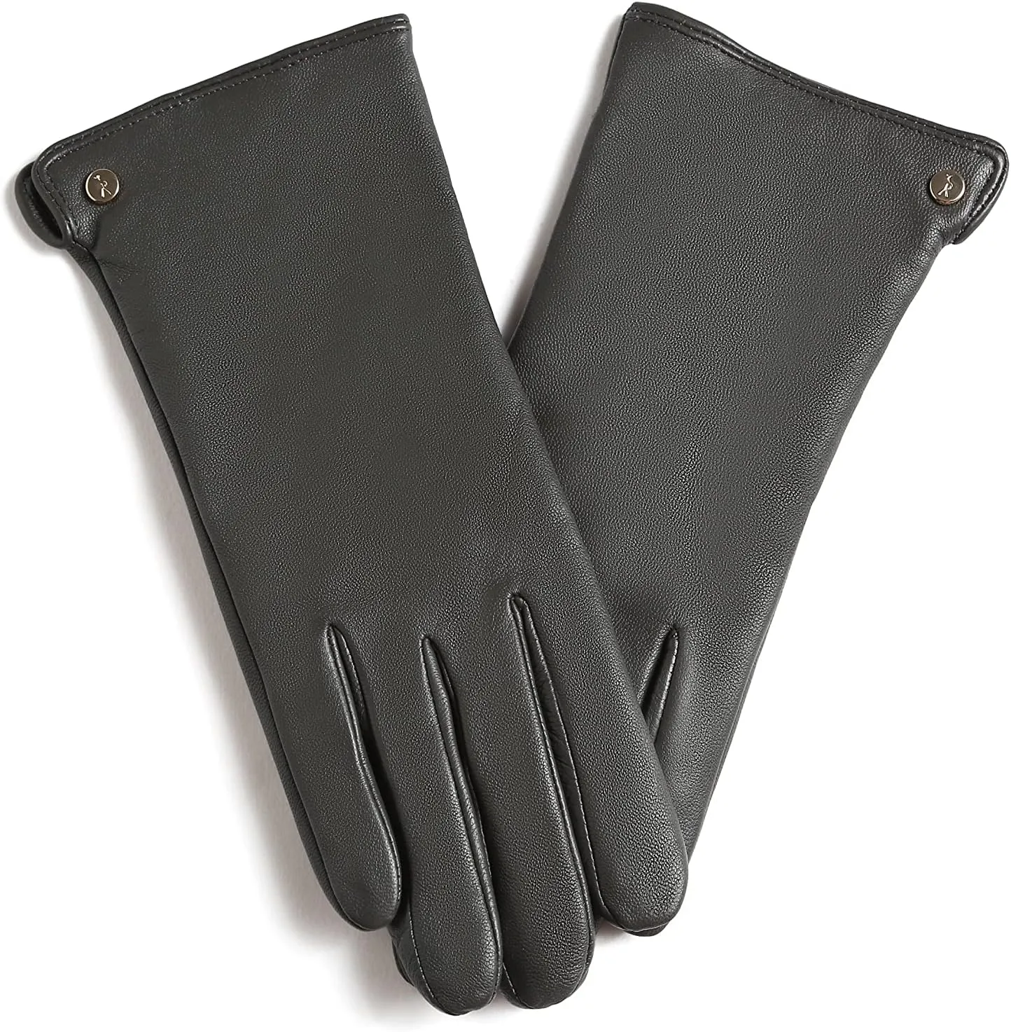 YISEVEN Women's Winter Dress Leather Gloves Touchscreen Wool Lined Flat Design