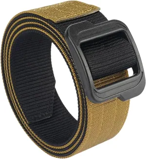 YTR6TW Men's Metal Casual Belts Men Plastic Buckle Thick Nylon Tactical Outdoor Belt Military Belt