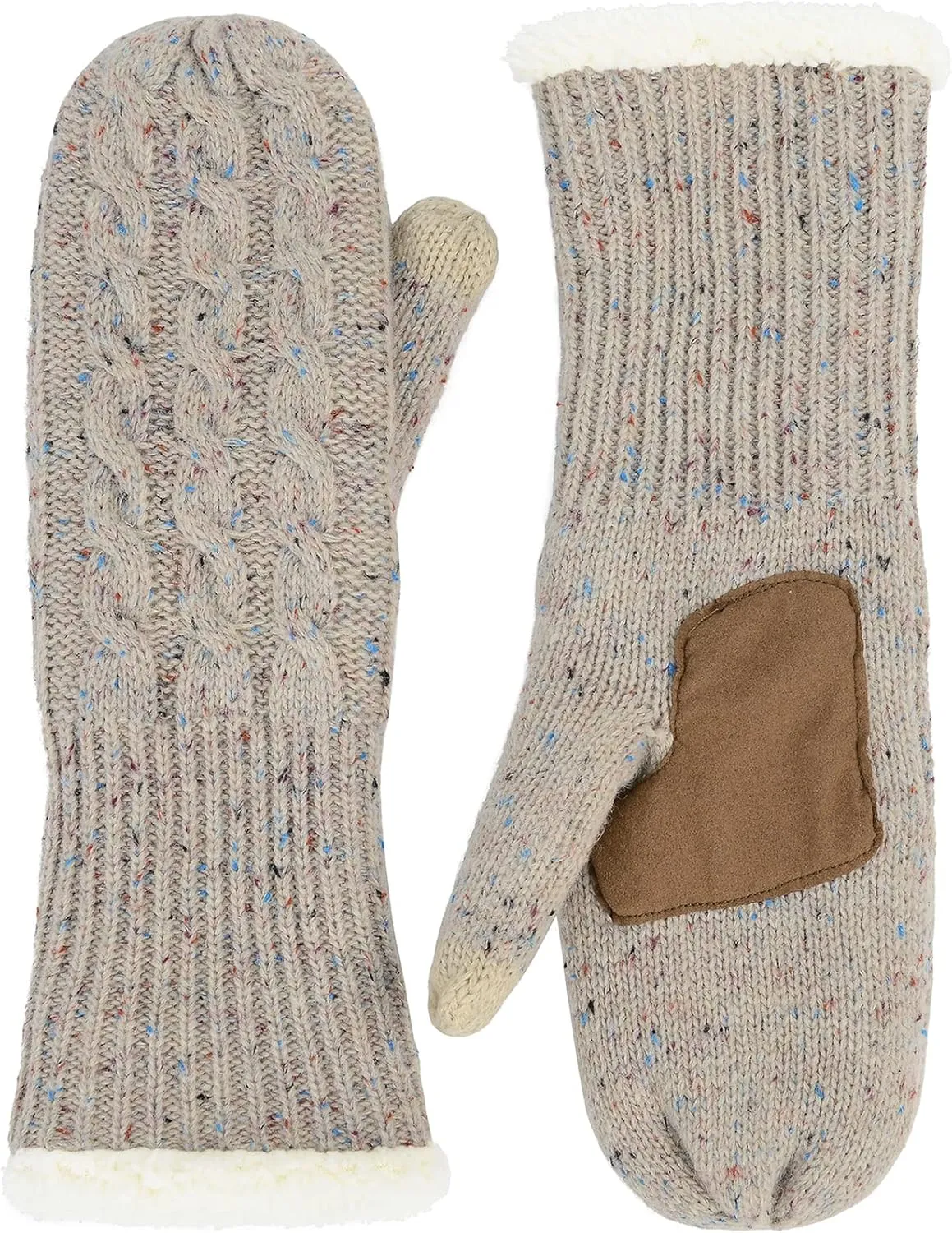 Zando Winter Warm Mittens for Women - Thick Knitted Gloves with Soft Lining - Cold Weather Accessories & Gifts